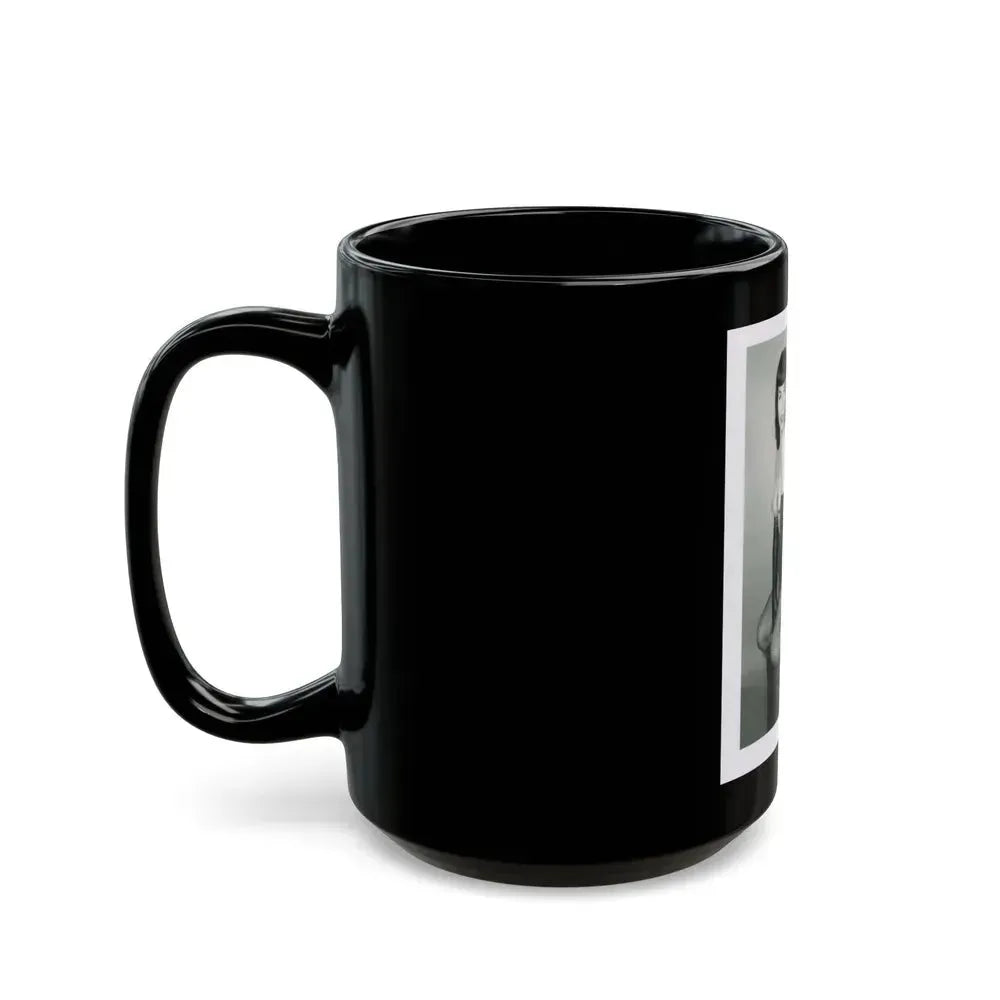 Bettie Page #524 (Vintage Female Icon) Black Coffee Mug - Go Mug Yourself
