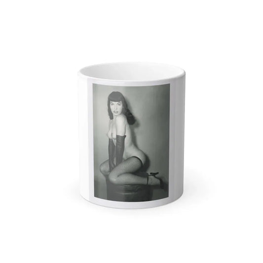 Bettie Page #524 (Vintage Female Icon) Color Changing Coffee Mug 11oz - Go Mug Yourself