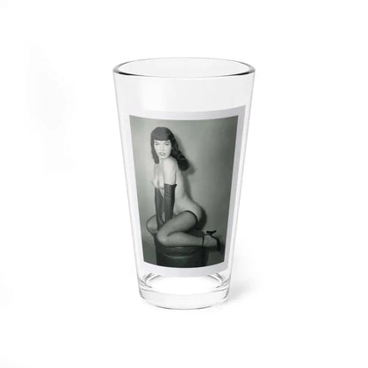 Bettie Page #524 (Vintage Female Icon) Pint Glass 16oz 16oz - Go Mug Yourself