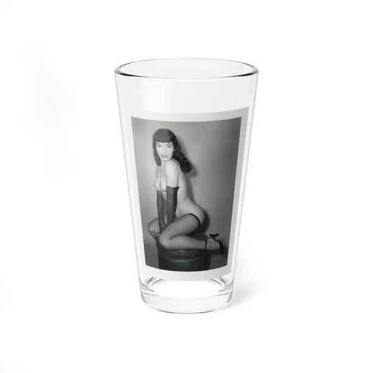 Bettie Page #524 (Vintage Female Icon) Pint Glass 16oz 16oz - Go Mug Yourself