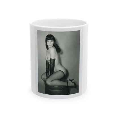 Bettie Page #524 (Vintage Female Icon) White Coffee Mug 11oz - Go Mug Yourself