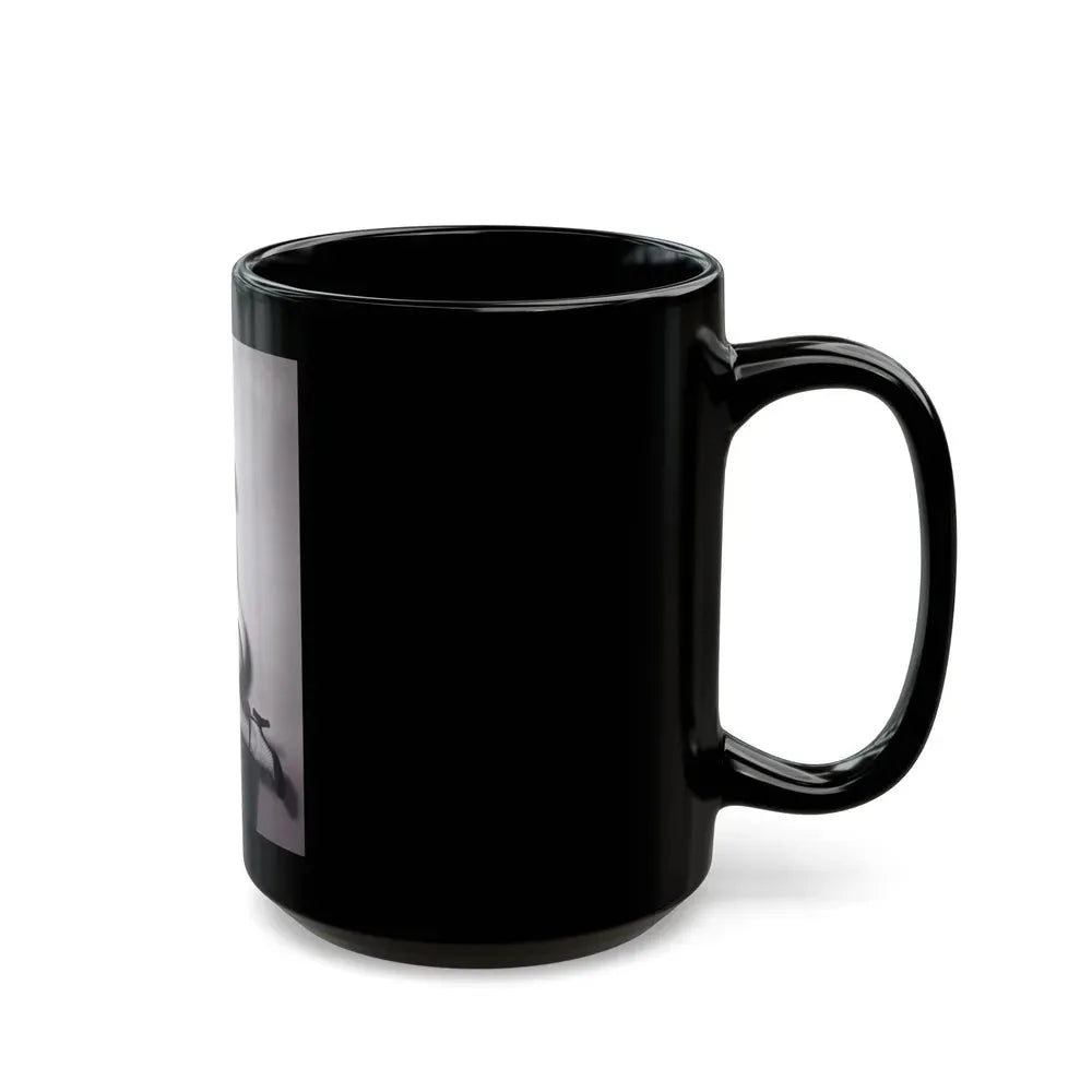 Bettie Page #524_1 (Vintage Female Icon) Black Coffee Mug - Go Mug Yourself