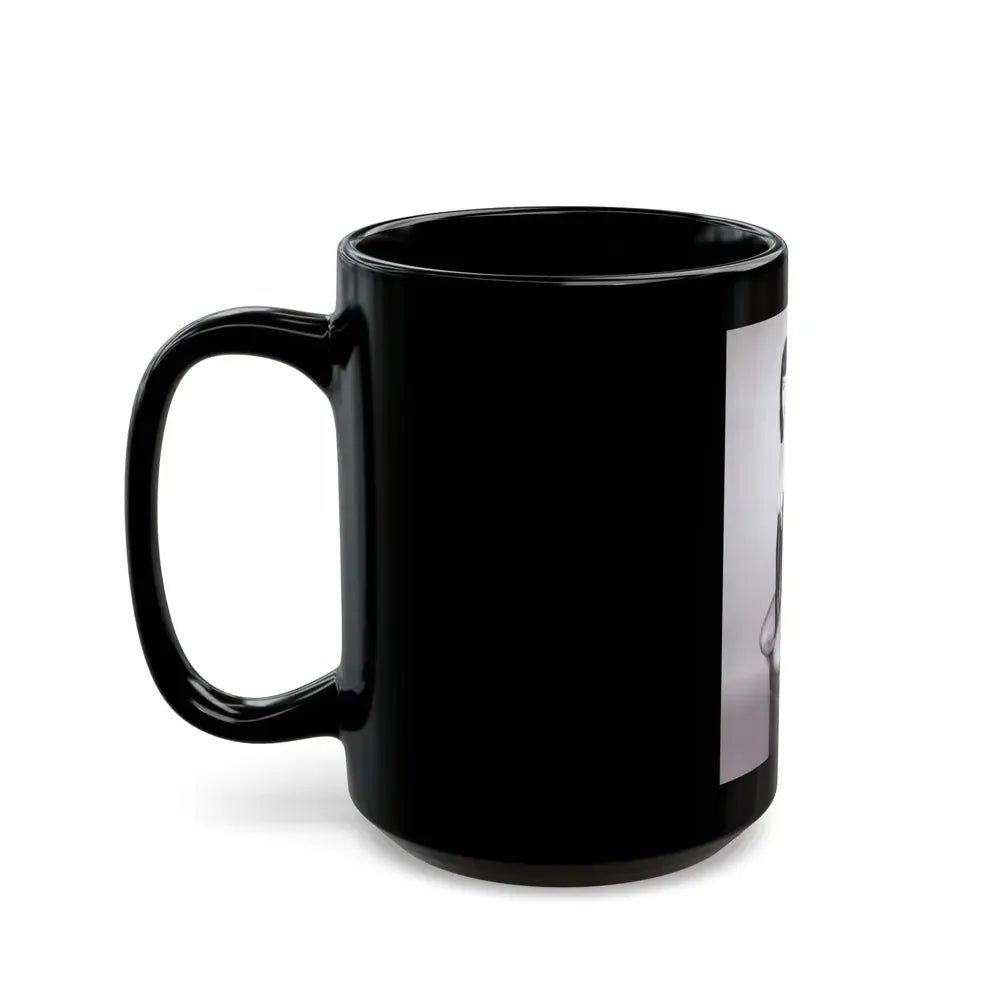 Bettie Page #524_1 (Vintage Female Icon) Black Coffee Mug - Go Mug Yourself