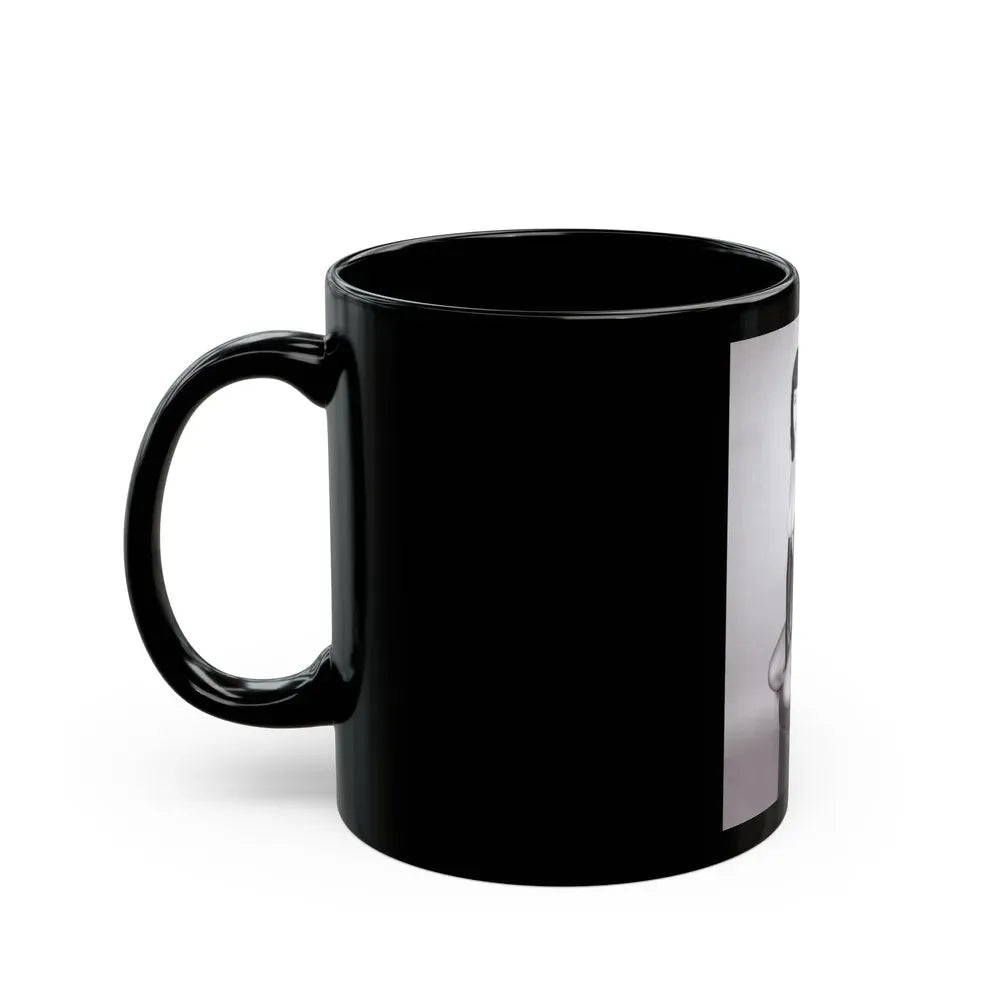 Bettie Page #524_1 (Vintage Female Icon) Black Coffee Mug - Go Mug Yourself