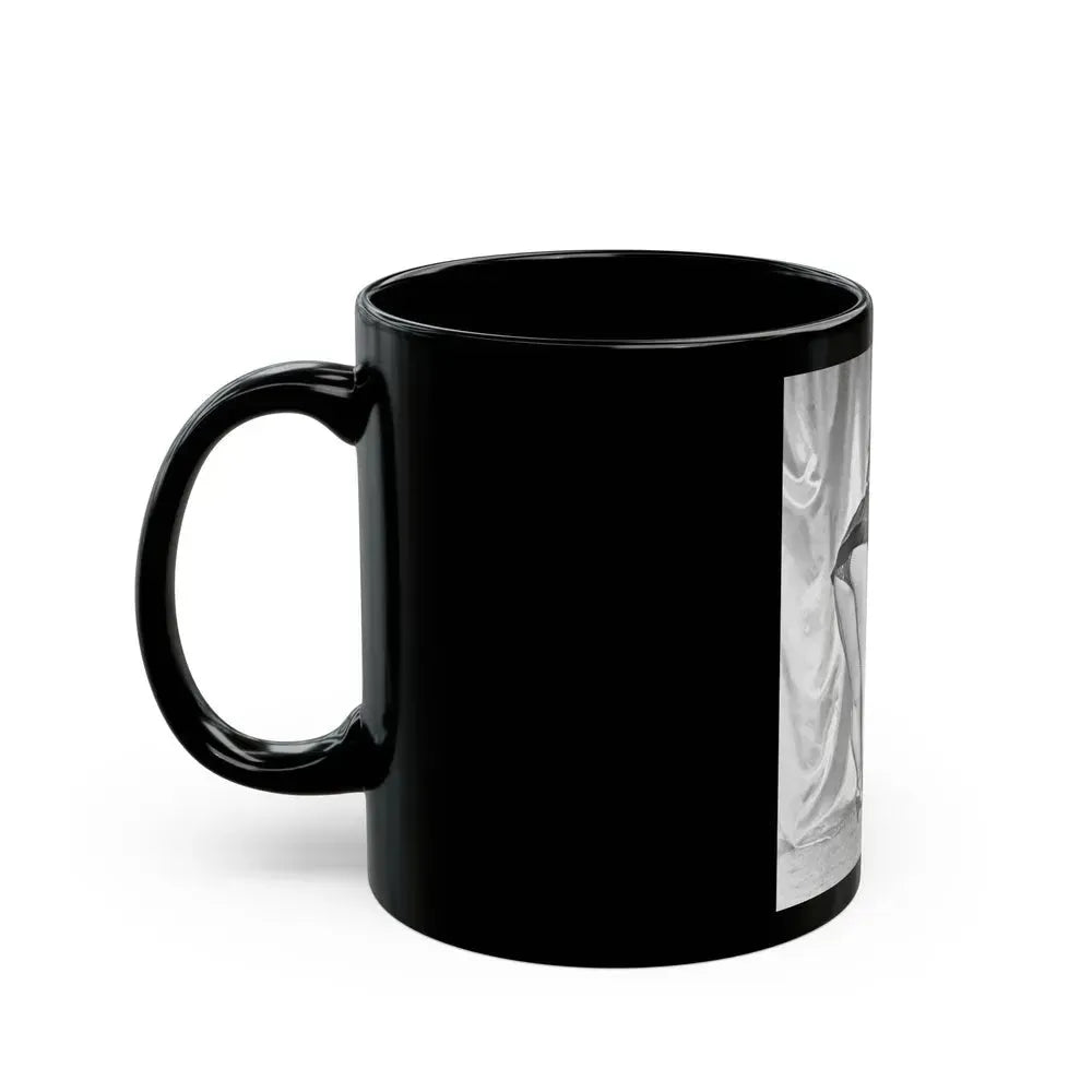 Bettie Page #53 (Vintage Female Icon) Black Coffee Mug - Go Mug Yourself