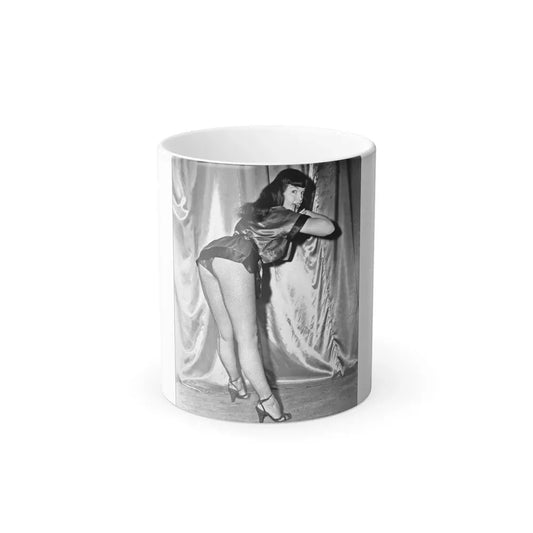 Bettie Page #53 (Vintage Female Icon) Color Changing Coffee Mug 11oz - Go Mug Yourself