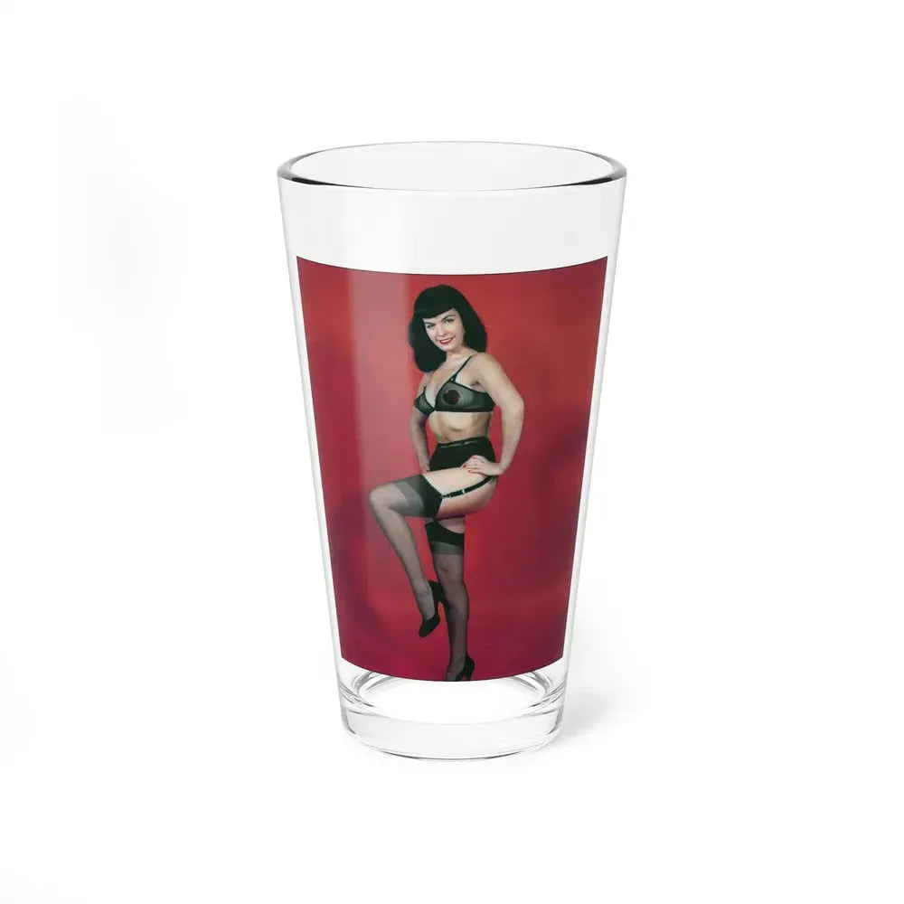 Bettie Page #54 (Vintage Female Icon) Pint Glass 16oz 16oz - Go Mug Yourself