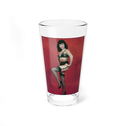 Bettie Page #54 (Vintage Female Icon) Pint Glass 16oz 16oz - Go Mug Yourself