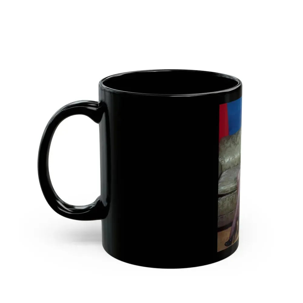 Bettie Page #56 (Vintage Female Icon) Black Coffee Mug - Go Mug Yourself
