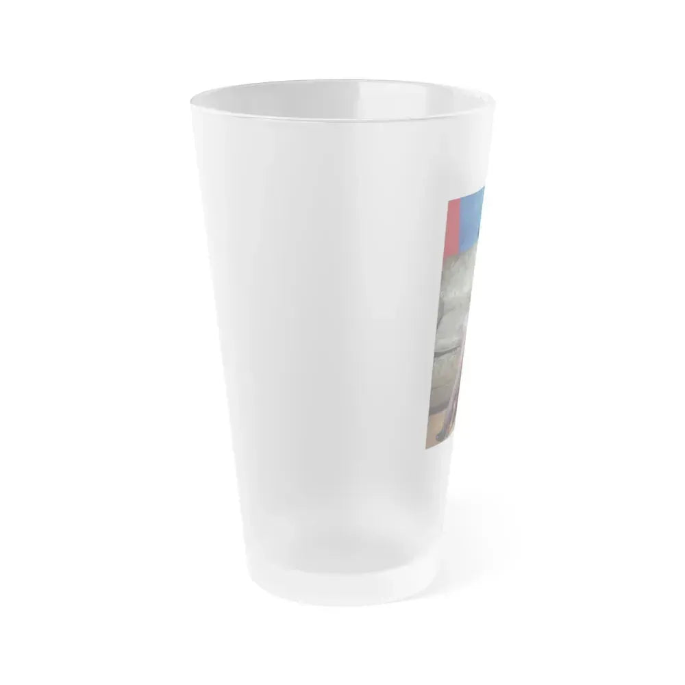 Bettie Page #56 (Vintage Female Icon) Frosted Pint Glass 16oz - Go Mug Yourself