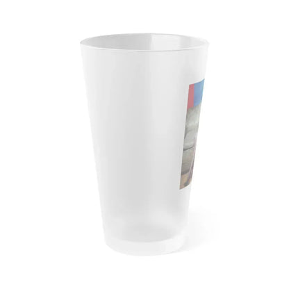 Bettie Page #56 (Vintage Female Icon) Frosted Pint Glass 16oz - Go Mug Yourself