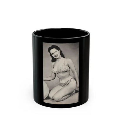 Bettie Page #564 (Vintage Female Icon) Black Coffee Mug 11oz - Go Mug Yourself