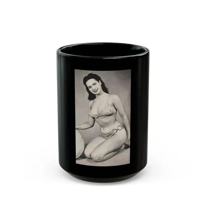 Bettie Page #564 (Vintage Female Icon) Black Coffee Mug 15oz - Go Mug Yourself