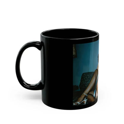 Bettie Page #566 (Vintage Female Icon) Black Coffee Mug - Go Mug Yourself