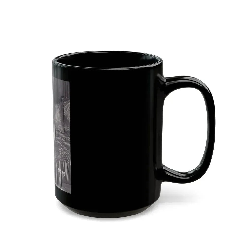 Bettie Page #567 (Vintage Female Icon) Black Coffee Mug - Go Mug Yourself
