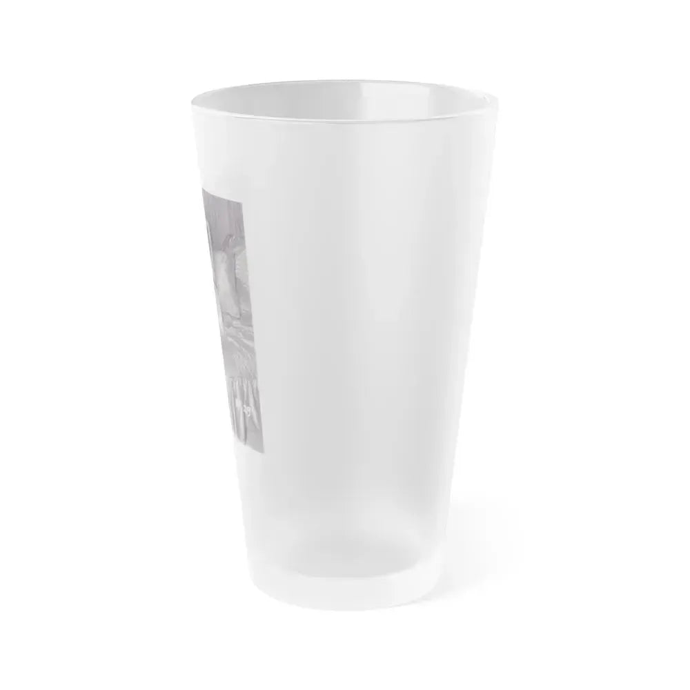 Bettie Page #567 (Vintage Female Icon) Frosted Pint Glass 16oz - Go Mug Yourself
