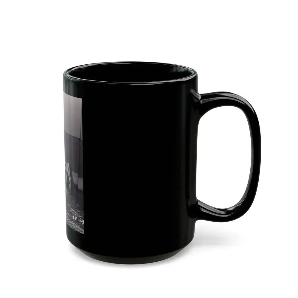 Bettie Page #568 (Vintage Female Icon) Black Coffee Mug - Go Mug Yourself