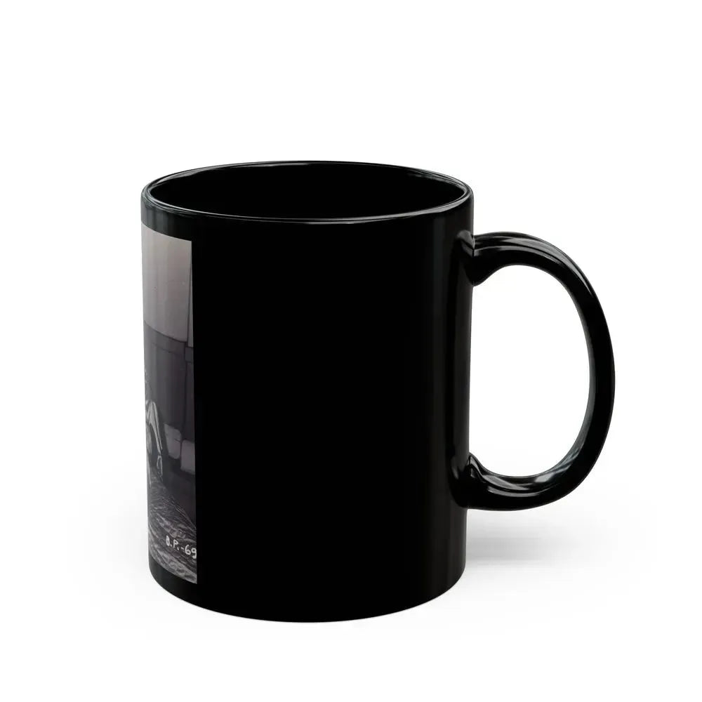 Bettie Page #568 (Vintage Female Icon) Black Coffee Mug - Go Mug Yourself