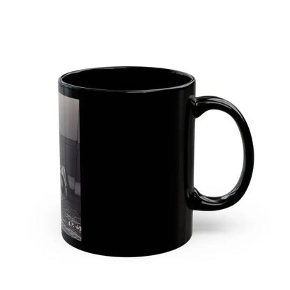 Bettie Page #568 (Vintage Female Icon) Black Coffee Mug - Go Mug Yourself