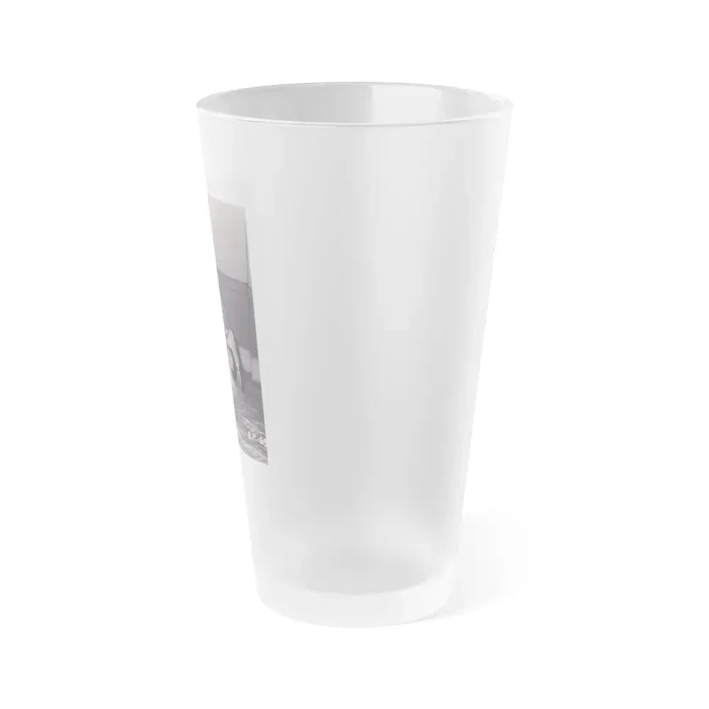 Bettie Page #568 (Vintage Female Icon) Frosted Pint Glass 16oz - Go Mug Yourself
