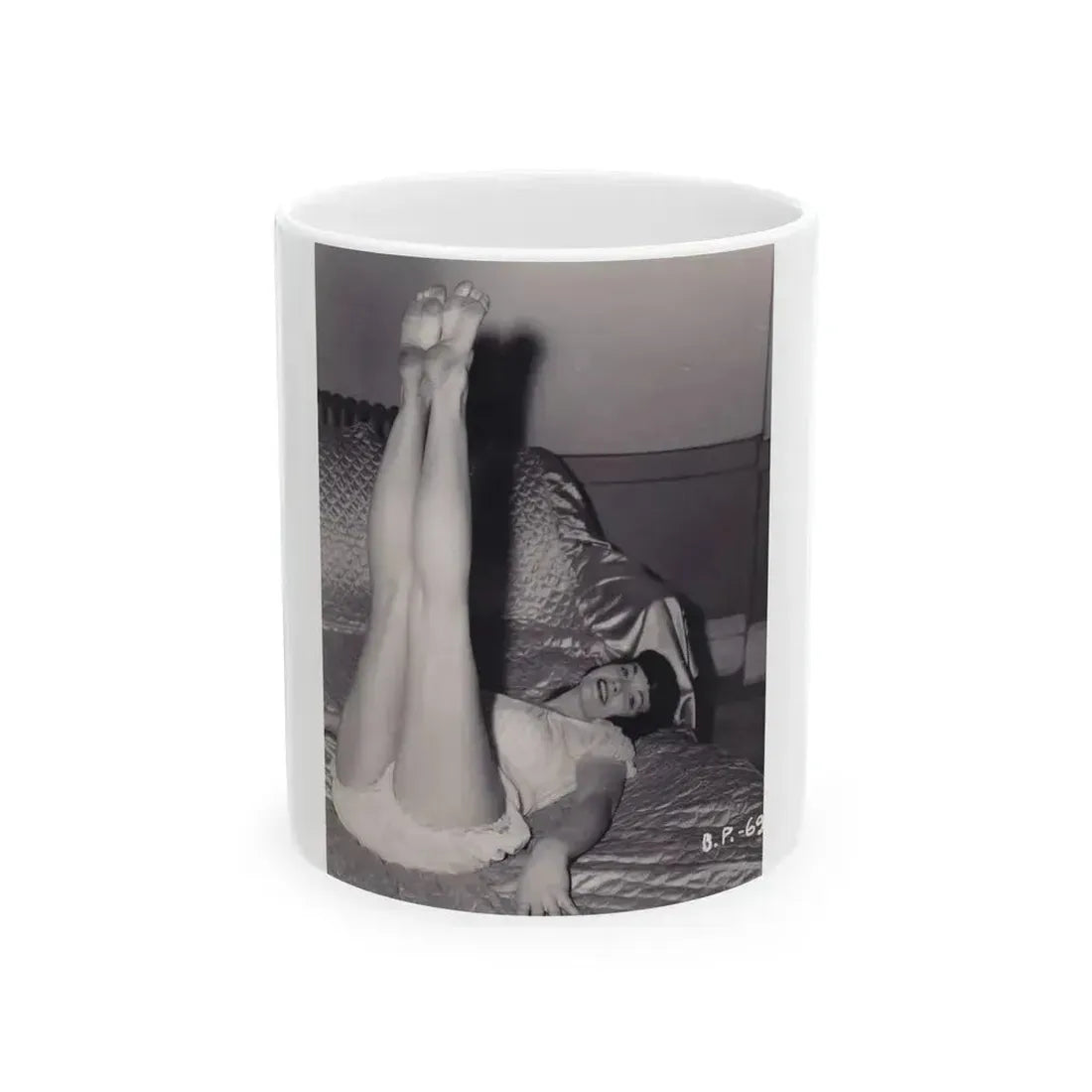 Bettie Page #568 (Vintage Female Icon) White Coffee Mug 11oz - Go Mug Yourself