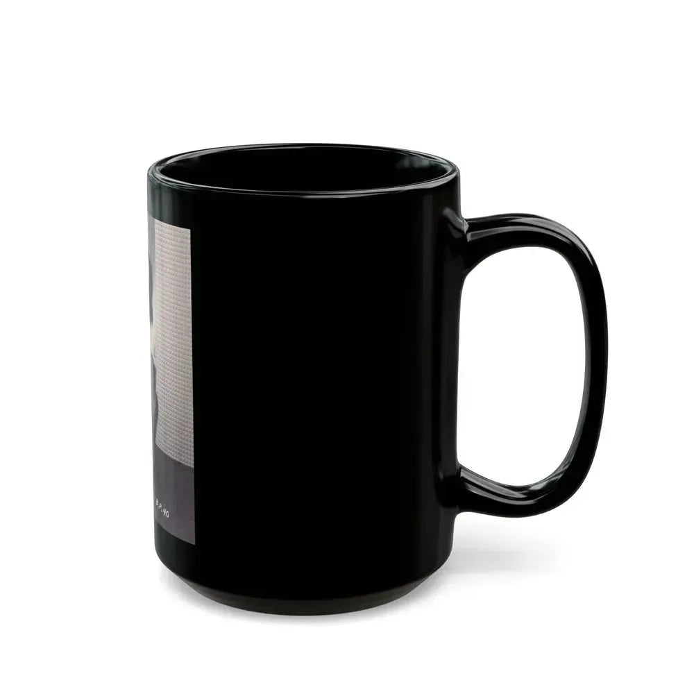 Bettie Page #569 (Vintage Female Icon) Black Coffee Mug - Go Mug Yourself