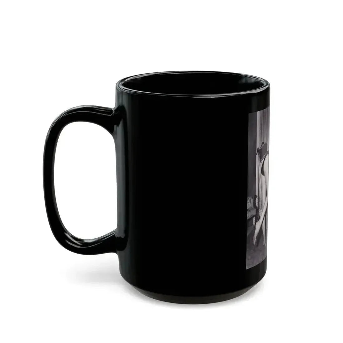 Bettie Page #569 (Vintage Female Icon) Black Coffee Mug - Go Mug Yourself