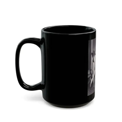 Bettie Page #569 (Vintage Female Icon) Black Coffee Mug - Go Mug Yourself