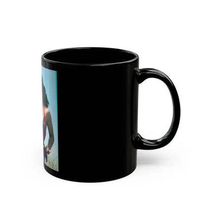 Bettie Page #57 (Vintage Female Icon) Black Coffee Mug - Go Mug Yourself