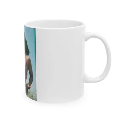 Bettie Page #57 (Vintage Female Icon) White Coffee Mug - Go Mug Yourself