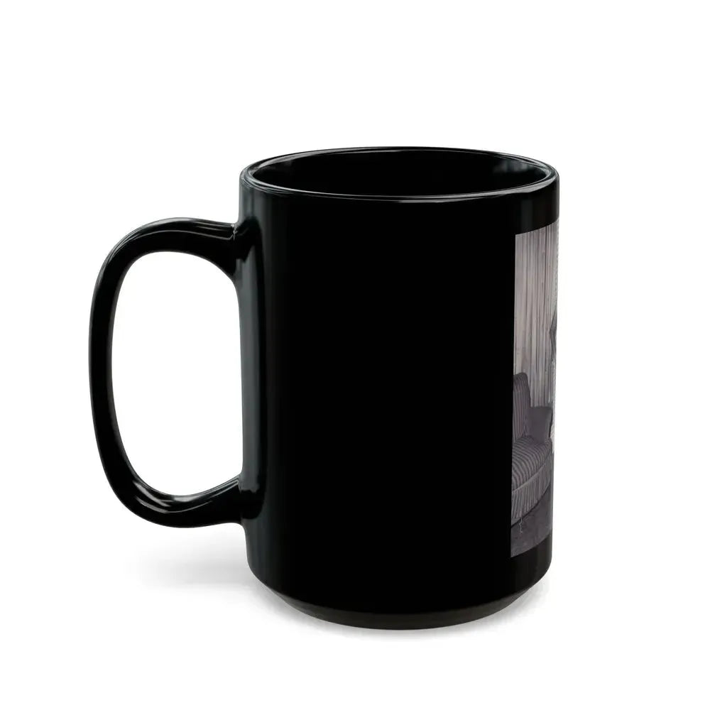 Bettie Page #570 (Vintage Female Icon) Black Coffee Mug - Go Mug Yourself