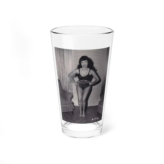Bettie Page #570 (Vintage Female Icon) Pint Glass 16oz 16oz - Go Mug Yourself