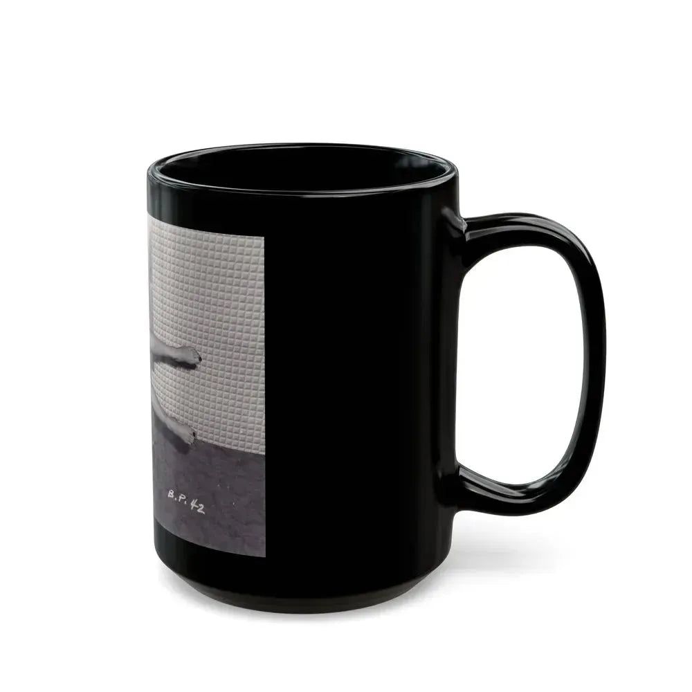 Bettie Page #571 (Vintage Female Icon) Black Coffee Mug - Go Mug Yourself