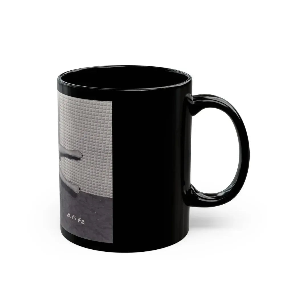 Bettie Page #571 (Vintage Female Icon) Black Coffee Mug - Go Mug Yourself