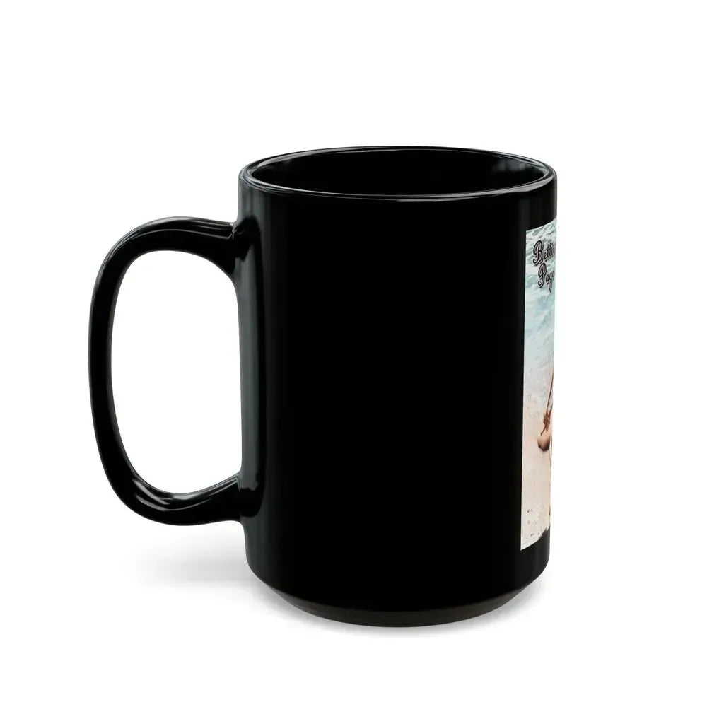 Bettie Page #574 (Vintage Female Icon) Black Coffee Mug - Go Mug Yourself