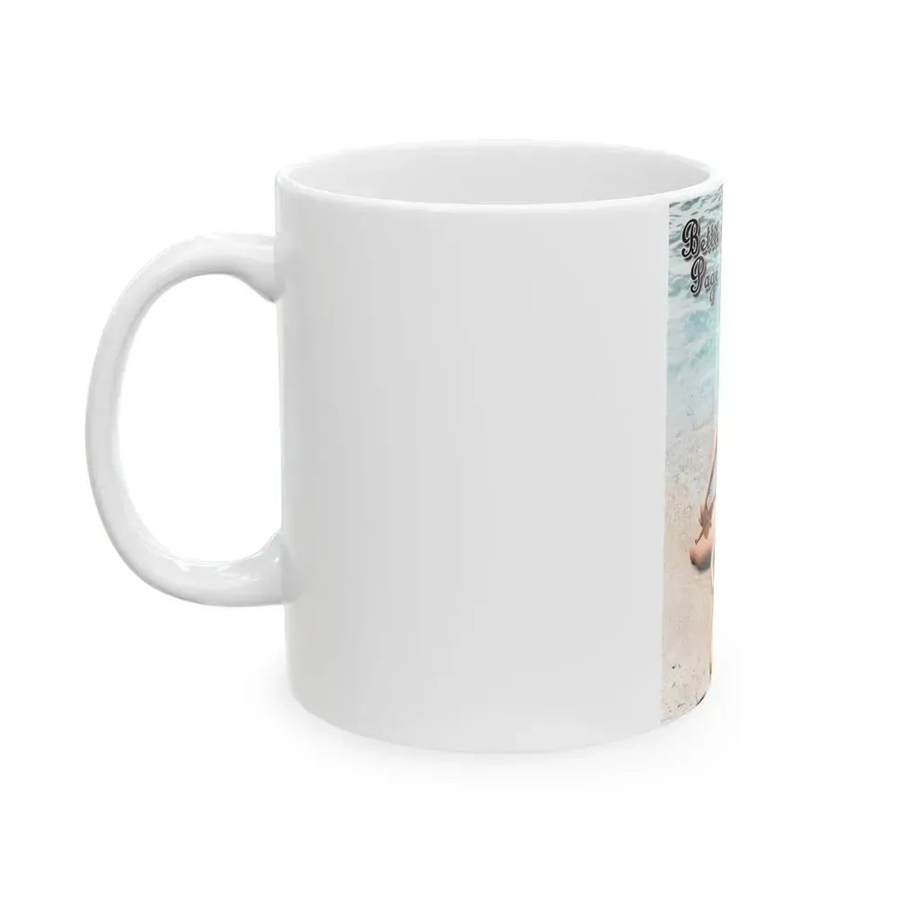 Bettie Page #574 (Vintage Female Icon) White Coffee Mug - Go Mug Yourself