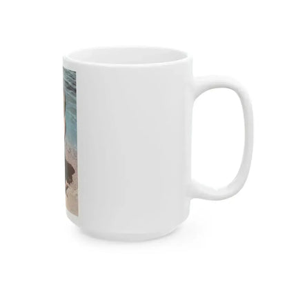 Bettie Page #574 (Vintage Female Icon) White Coffee Mug - Go Mug Yourself