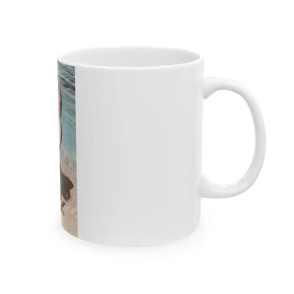 Bettie Page #574 (Vintage Female Icon) White Coffee Mug - Go Mug Yourself