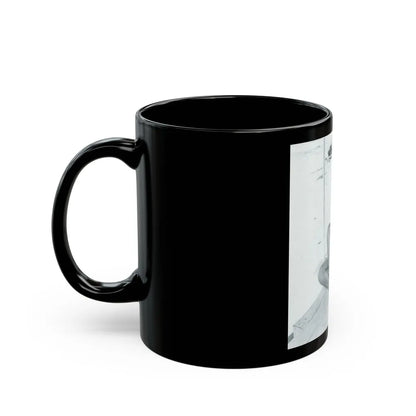 Bettie Page #575 (Vintage Female Icon) Black Coffee Mug-Go Mug Yourself