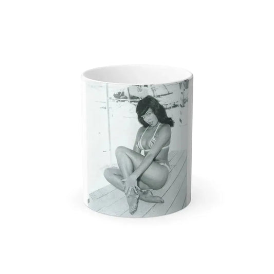 Bettie Page #575 (Vintage Female Icon) Color Changing Mug 11oz 11oz - Go Mug Yourself