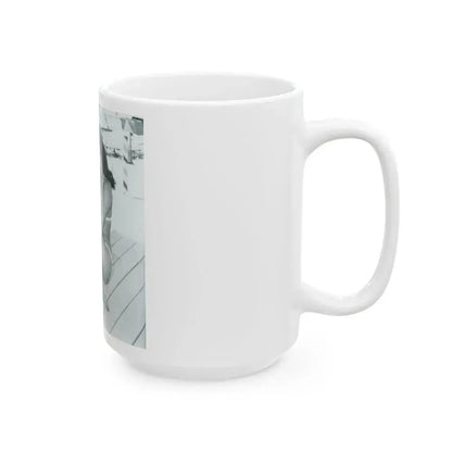 Bettie Page #575 (Vintage Female Icon) White Coffee Mug - Go Mug Yourself