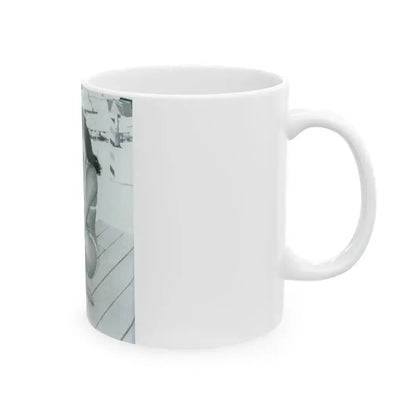 Bettie Page #575 (Vintage Female Icon) White Coffee Mug - Go Mug Yourself