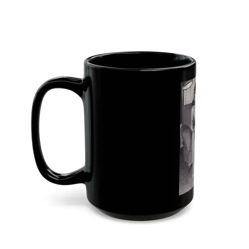 Bettie Page #576 (Vintage Female Icon) Black Coffee Mug - Go Mug Yourself