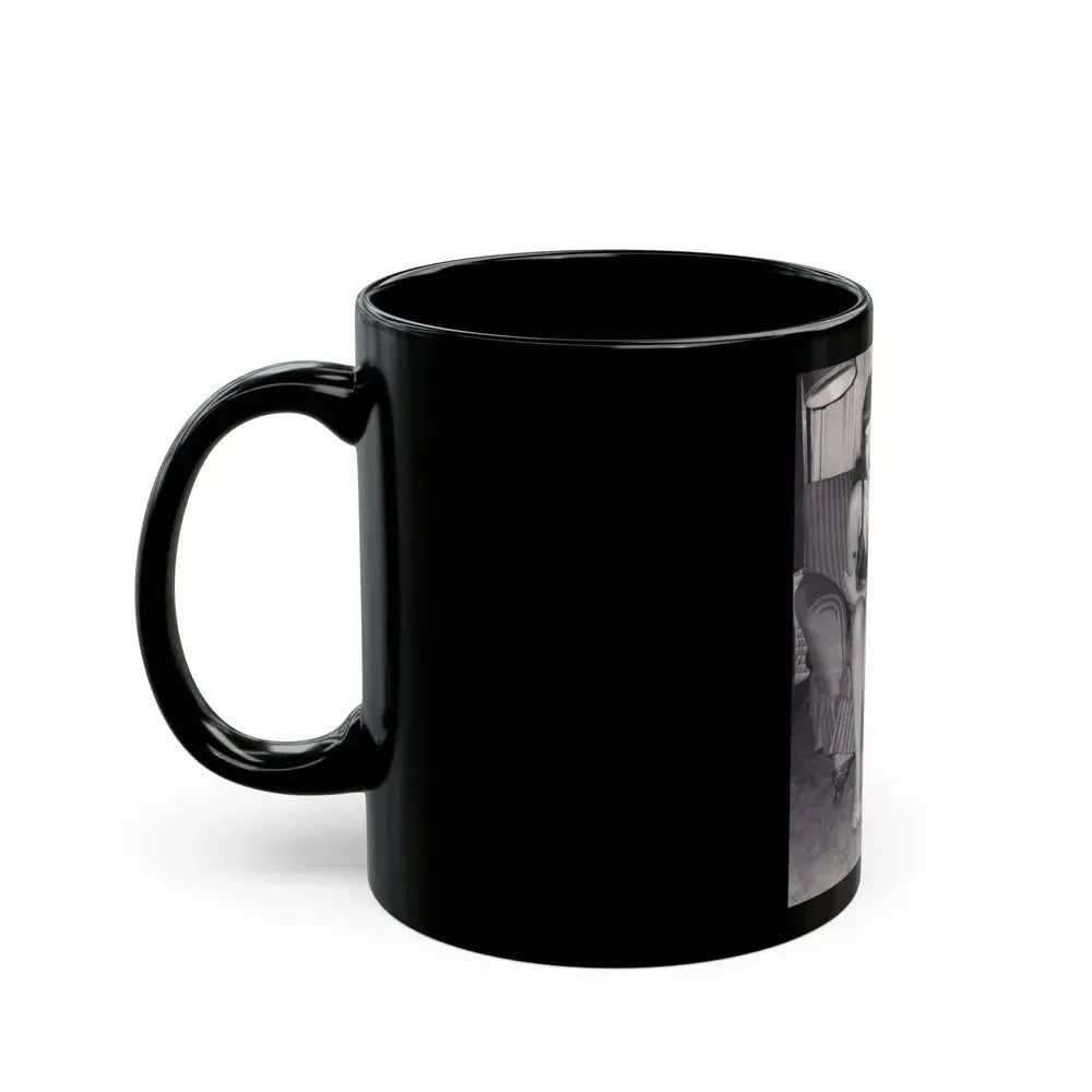 Bettie Page #576 (Vintage Female Icon) Black Coffee Mug - Go Mug Yourself