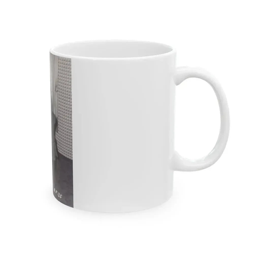 Bettie Page #576 (Vintage Female Icon) White Coffee Mug - Go Mug Yourself
