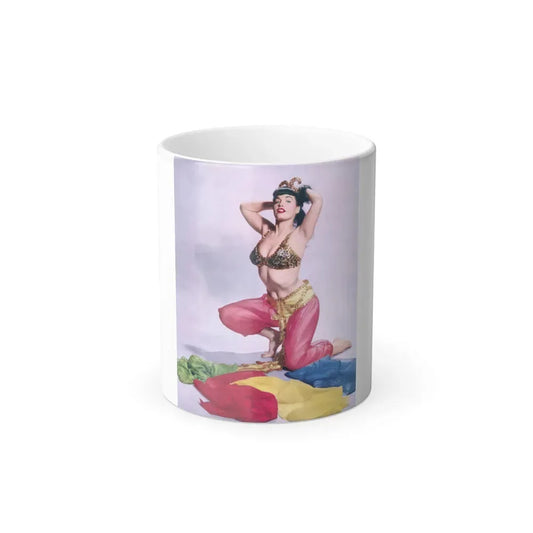 Bettie Page #58 (Vintage Female Icon) Color Changing Coffee Mug 11oz - Go Mug Yourself