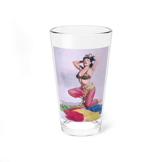 Bettie Page #58 (Vintage Female Icon) Pint Glass 16oz 16oz - Go Mug Yourself