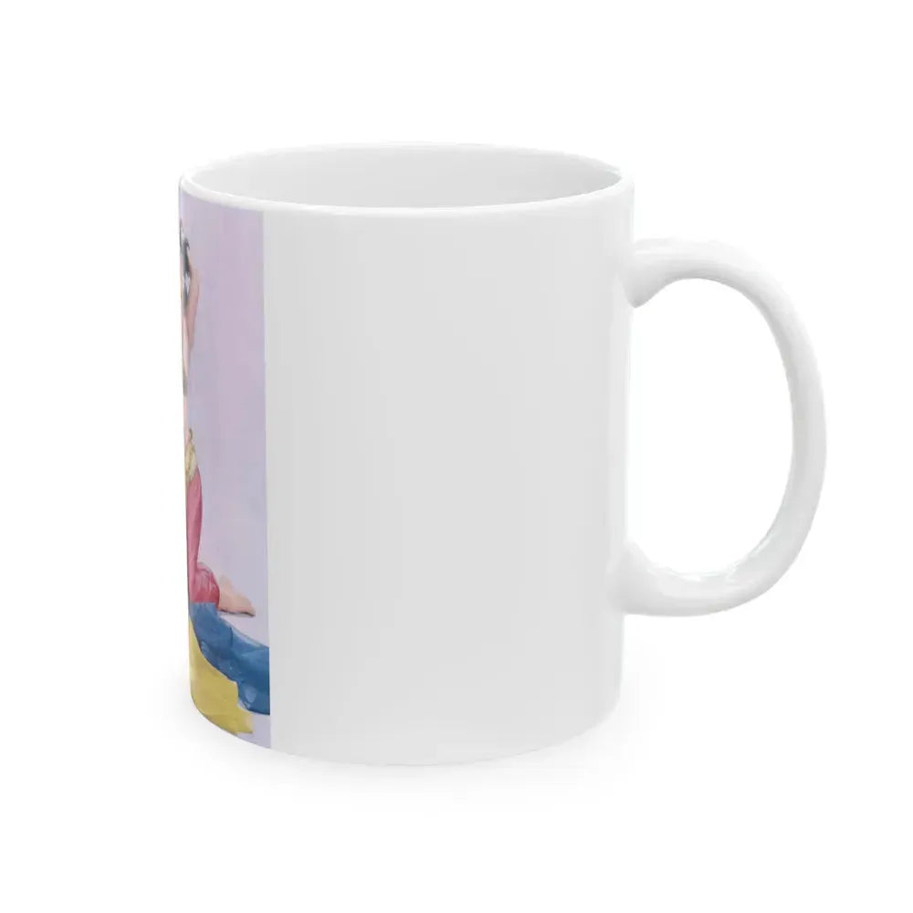 Bettie Page #58 (Vintage Female Icon) White Coffee Mug - Go Mug Yourself
