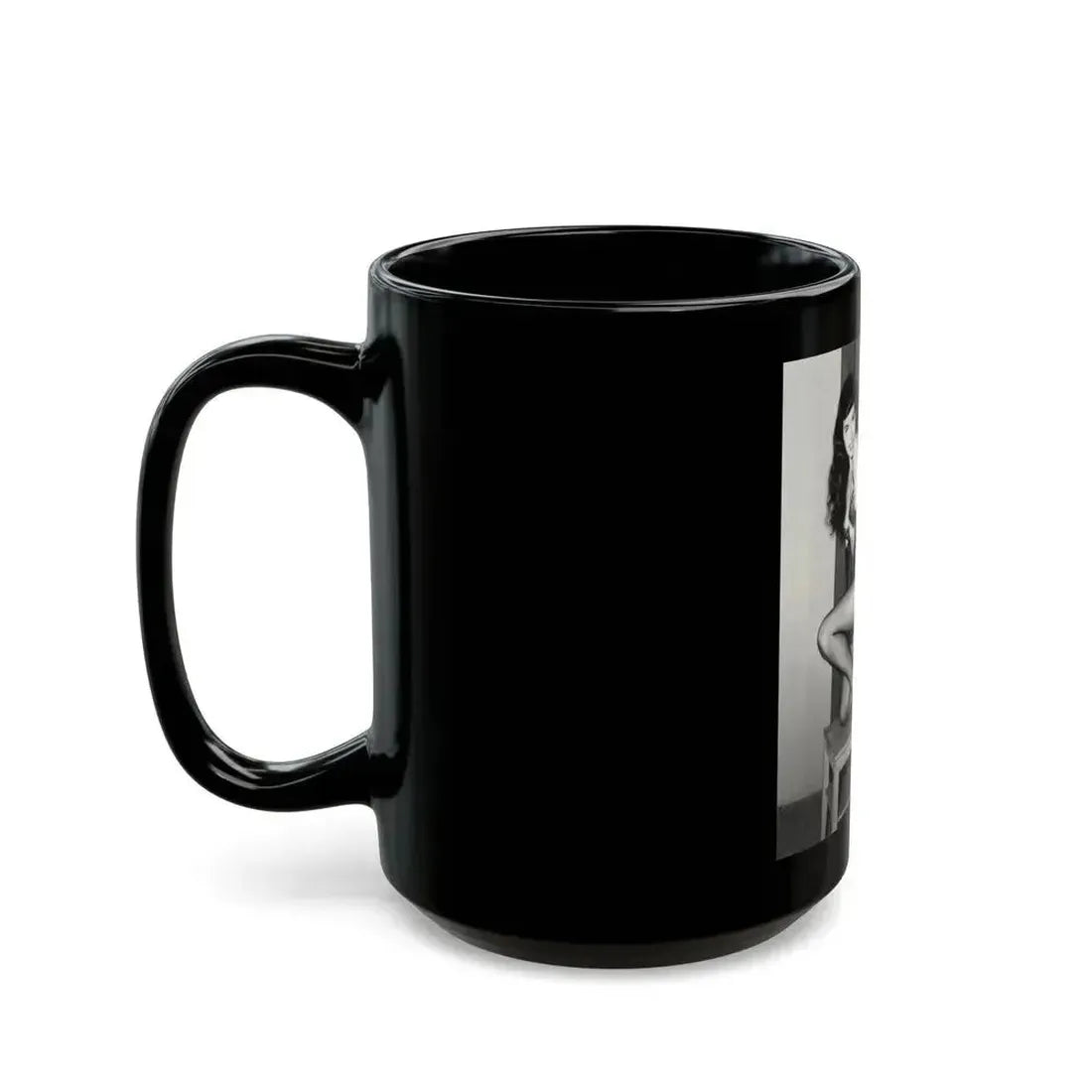 Bettie Page #586 (Vintage Female Icon) Black Coffee Mug - Go Mug Yourself