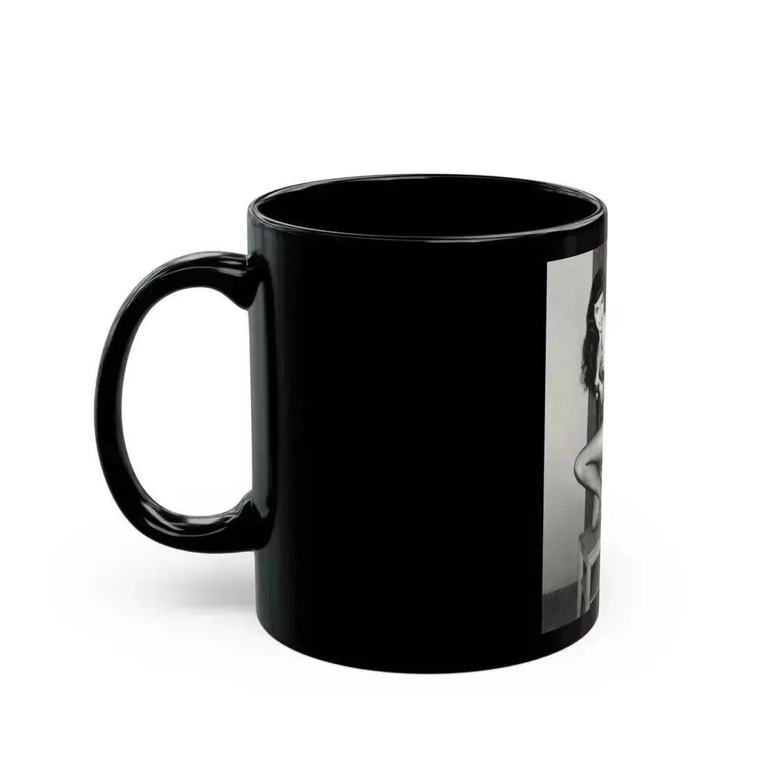 Bettie Page #586 (Vintage Female Icon) Black Coffee Mug - Go Mug Yourself